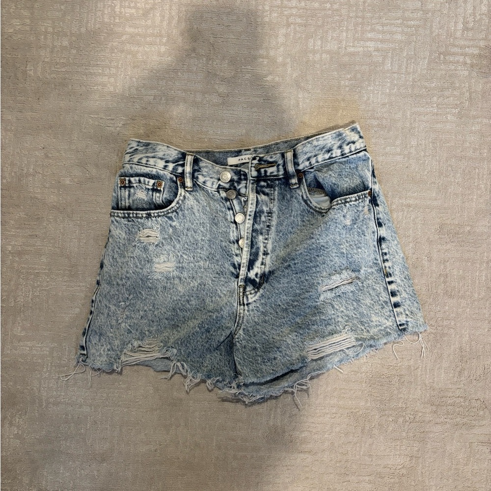 Denim Distressed Women Shorts